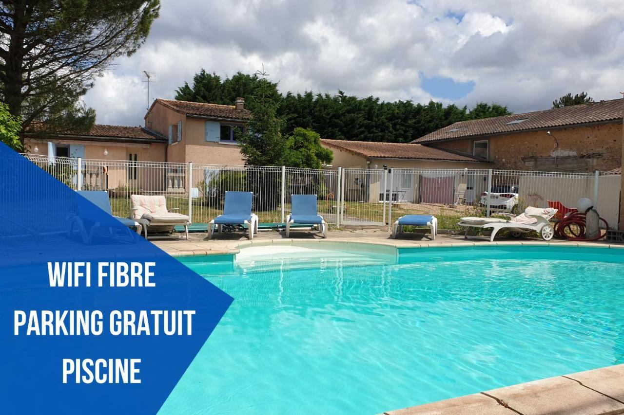 Bel Appartement T2 Climatise Avec Piscine Poitiers-Futuroscope-Creps De Poitiers Vouneuil-sous-Biard Kültér fotó