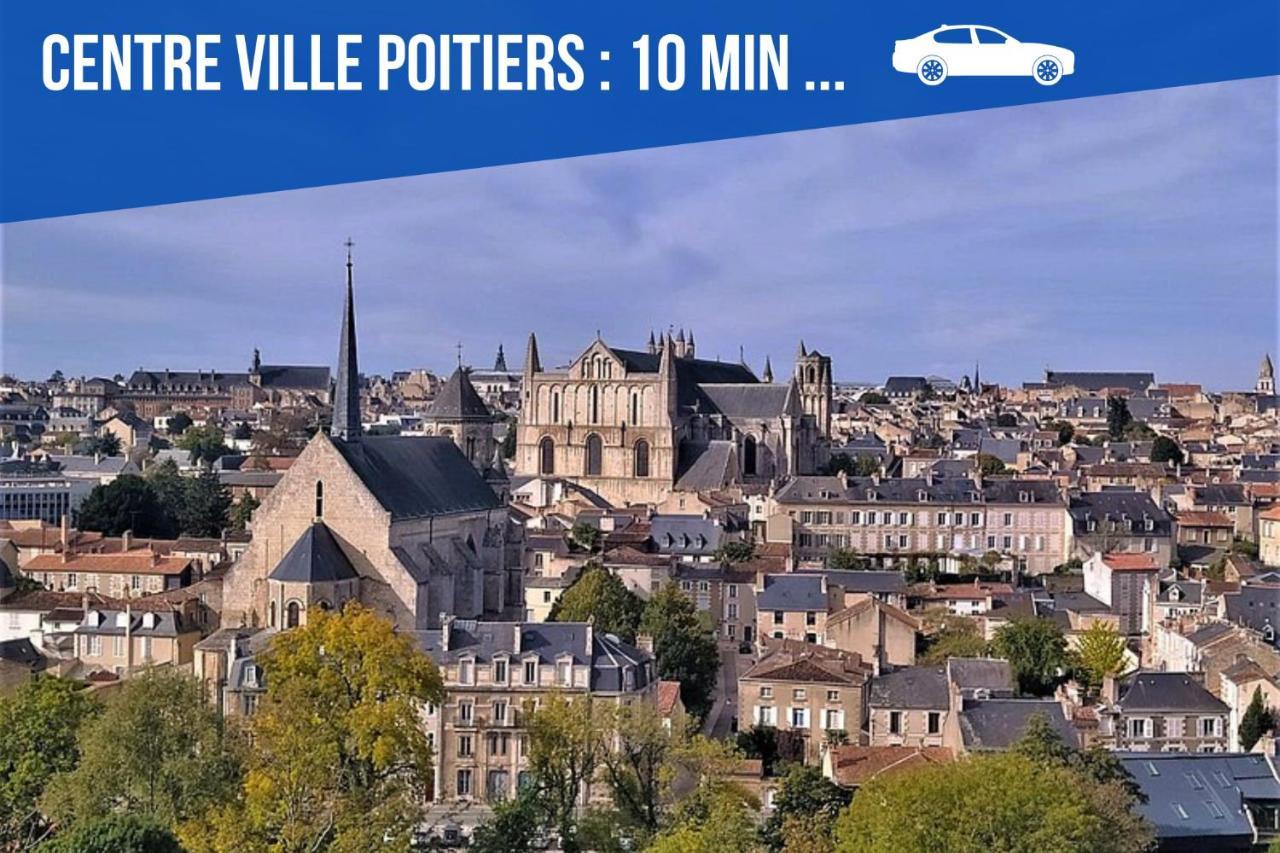 Bel Appartement T2 Climatise Avec Piscine Poitiers-Futuroscope-Creps De Poitiers Vouneuil-sous-Biard Kültér fotó