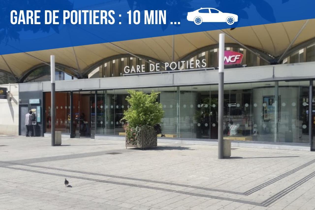 Bel Appartement T2 Climatise Avec Piscine Poitiers-Futuroscope-Creps De Poitiers Vouneuil-sous-Biard Kültér fotó
